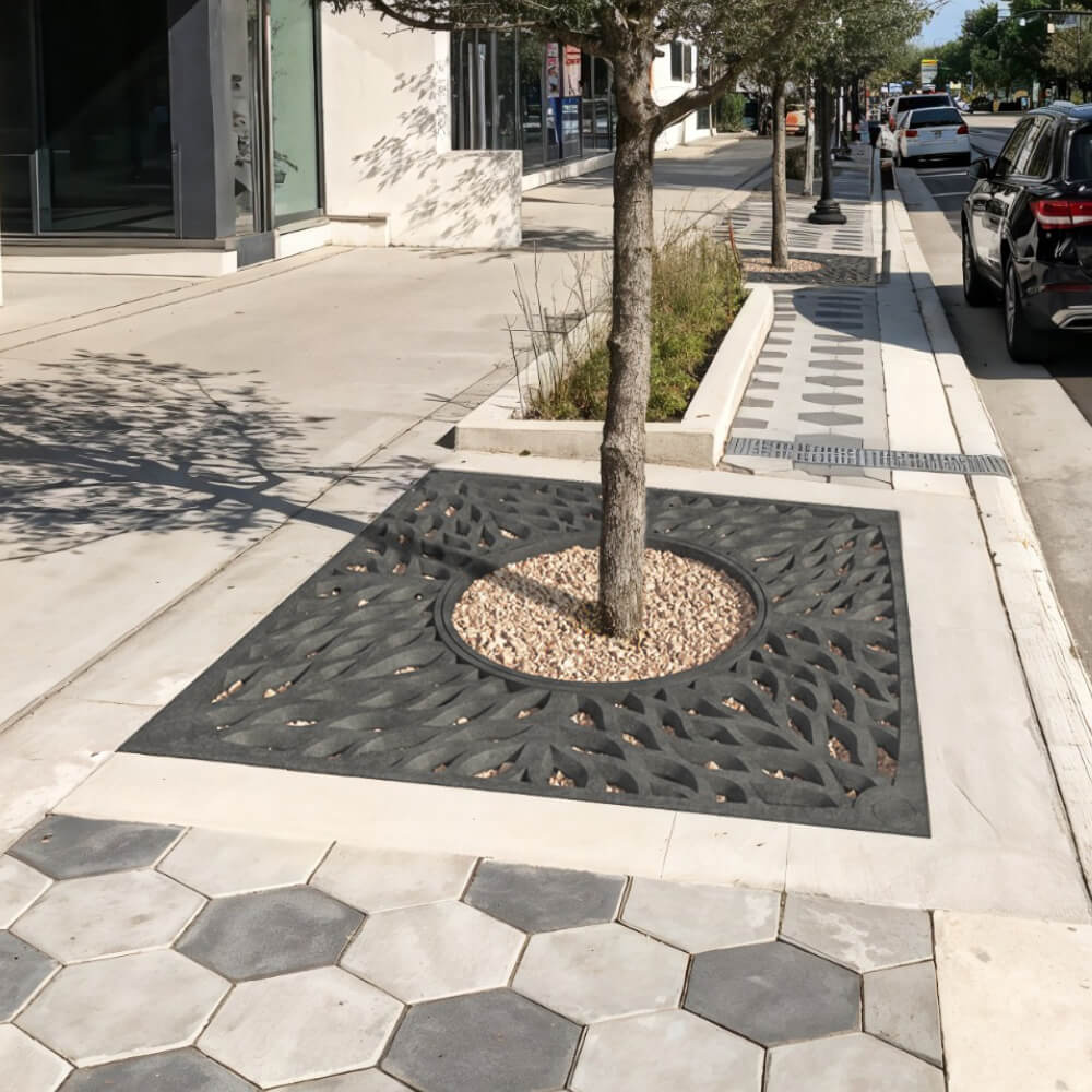 Приствольная решетка для дерева ZKING CRUST 2х2м Черная в Мичуринске фото