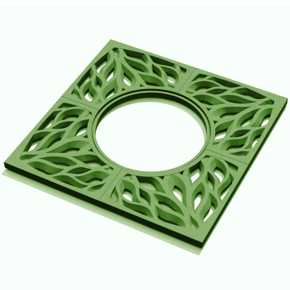 Приствольная решетка для дерева ZKING CRUST 1.2х1.2м Зеленая в Мичуринске фото