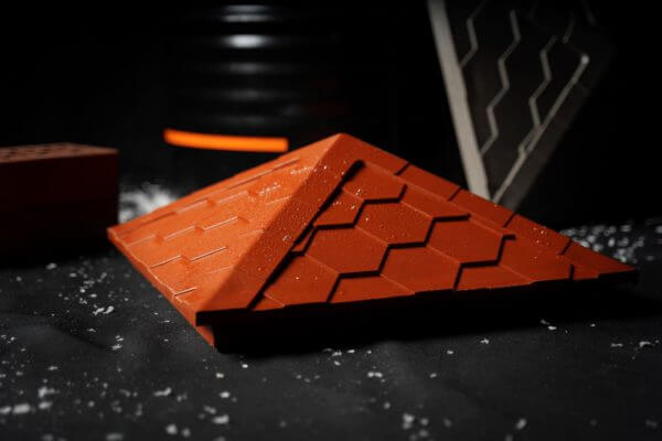 Колпак Zking Эверест Красный на столб 1.5х1.5 кирпича (390х390мм) в Мичуринске фото