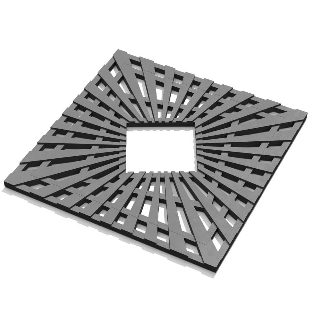 Приствольная решетка для дерева ZKING ATMOSPHERE 1.2х1.2м Серая в Мичуринске фото