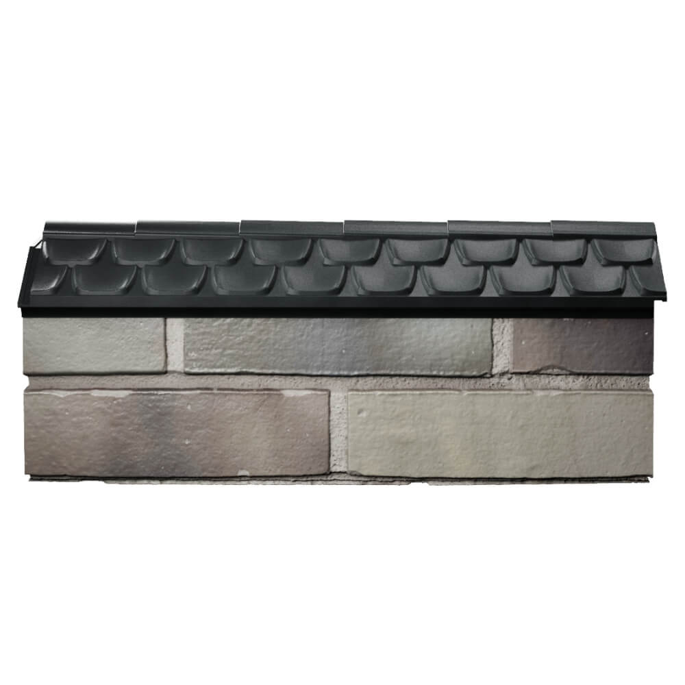 Парапет Zking Эльбрус Черный с посадкой на 0.5 кирпича (130мм) в Мичуринске фото