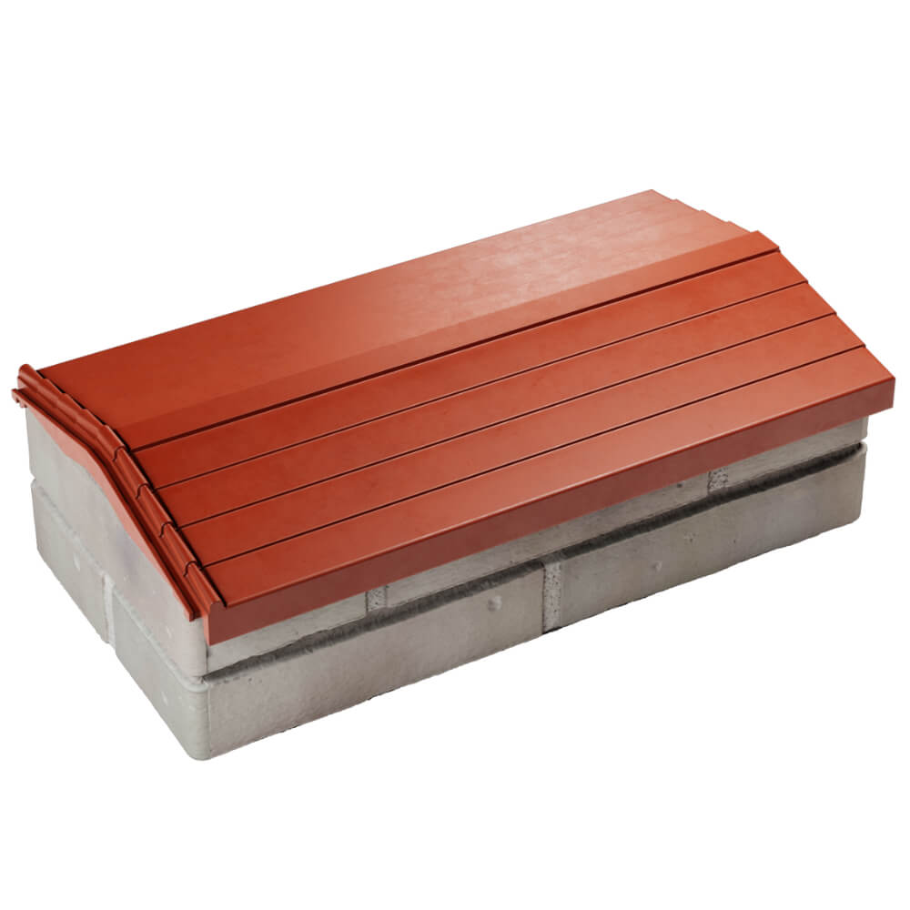 Парапет Zking Бона ХайТек Красный с посадкой на 1 кирпич (200/225/255мм) в Мичуринске фото