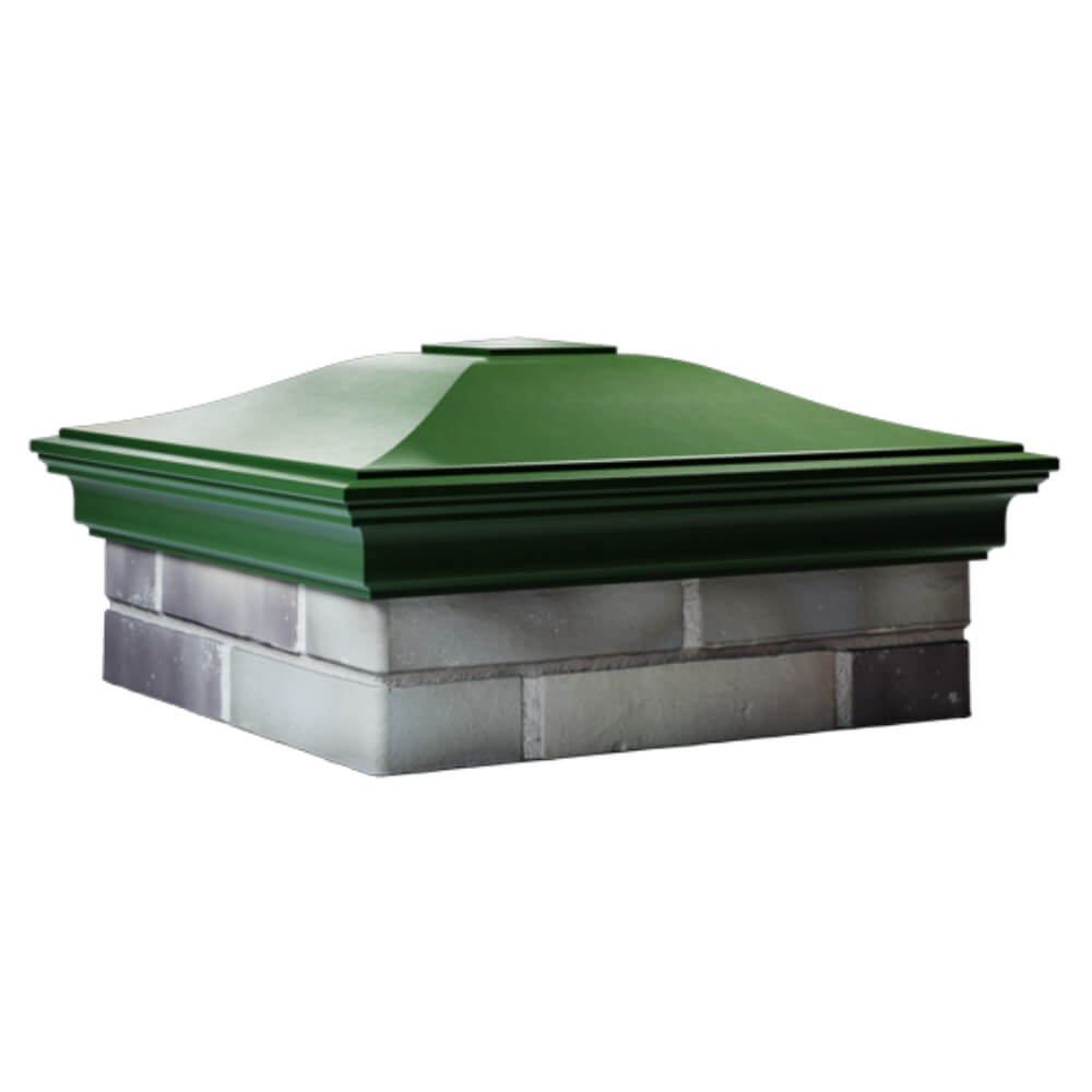 Колпак Zking Монблан Зеленый на столб 2х2 кирпича (515х515мм) в Мичуринске фото